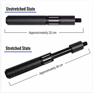 Extensión de Taco de Billar Personalizada, Ajustable, de Fibra de Carbono, para Fury, Peri y <span class=keywords><strong>Predator</strong></span> - Product Image 4