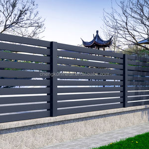 Fabricant spécialisé dans les dimensions sur mesure, lieux publics, large gamme <span class=keywords><strong>de</strong></span> tailles, garde-corps en aluminium noir élégant - Product Image 4