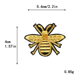 Hot Sale Factory Supply Kunden spezifische Insekten sie Eisen auf Stickerei Pailletten Geflügel Vogel Schmetterling Libelle Biene Patches - Product Image 4