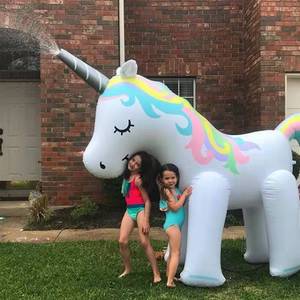 Hongcheng Unicorn <b>Inflatable</b> Water Sprayer 215x115x190cm Outdoor Lawn Toy For Kids Play - Product Image 1