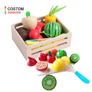 Juguetes de cocina infantiles de madera para frutas y verduras para 1-3-5 años-Kekele - Product Image 1