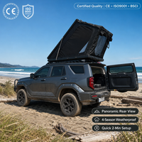 Tente de toit Zentopia ultra-mince en aluminium alvéolé 6063, 12 cm, 57 kg, échelle télescopique de 2,3 m pour camping tout-terrain et pick-up, vente en gros