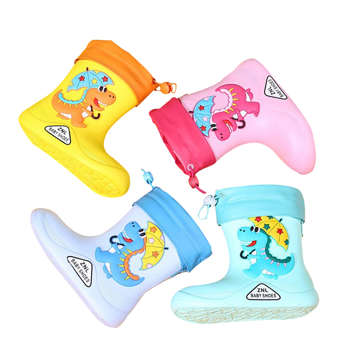 Новые детские резиновые сапоги для мальчиков и девочек EVA детские Нескользящие резиновые сапоги Детская водоотталкивающая обувь Мультяшные сапоги для дождя детского сада