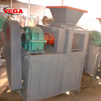 Machine de briquetage à rouleaux à haute vitesse VEGA800 pour charbon de bois, poussière de charbon, coques de riz, sciure de bois, capacité 500 kg/h, avec moteur