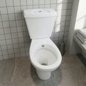 Inodoro de cerámica Morvi de dos piezas, montado en el suelo, con salida al suelo en forma de S, juego completo para baño. - Product Image 1