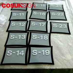 Piastra porta Hotel in acrilico personalizzato con segno di numero della stanza <span class=keywords><strong>Braille</strong></span> per una maggiore accessibilità - Product Image 2