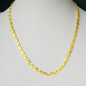 Semplice classico 24k rame placcato oro amore cuore catena di pesce collana di gioielli per le donne festa di nozze gioielli in oro - Product Image 2