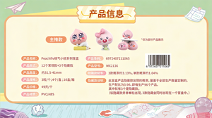 12 Cajas al por Mayor de la Serie <span class=keywords><strong>Anime</strong></span> Funism PeachFiv "Peachy Fun Class", Caja Sorpresa Misteriosa con Coleccionables, Juguetes, Muñecas y Juguetes Lindos para Regalo - Product Image 4