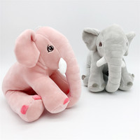 Oreiller en peluche éléphant à longue trompe, cadeau câlin pour nouveau-né, décoration de chambre d'enfant