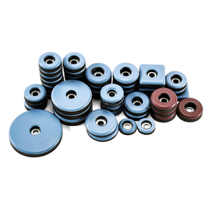 Coussinets coulissants pour jambes de chaise à glissement facile Pieds de meubles Glissières en PTFE avec vis et clou - Product Image 5