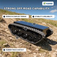 Plateforme robotique intelligente à chenilles pour la montée d'escaliers, châssis de type char, étanche IP68, charge utile de 800 kg pour la patrouille et le sauvetage