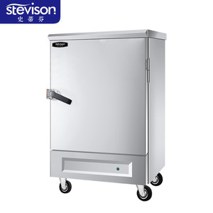 ตู้นึ่งสแตนเลสสตีลไฟฟ้า Steven Commercial Steam Cabinet แบบประตูเดียว 6 ถาด 380V สำหรับใช้ในงานจัดเลี้ยง - Product Image 2