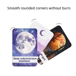 Fabbrica sorgente Custom luna mistero tarocchi produttore di stampa personalizzata 72 pezzi gioco di carte con materiale cartaceo - Product Image 4