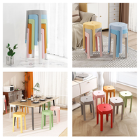 Chaises de salle à manger modernes pour cuisine, restaurant, café, chaises en plastique colorées, empilables pour la conception de restaurants