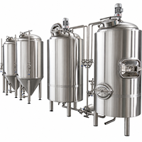 Cuve de Fermentation Commerciale en Acier Inoxydable SUS304 SUS316 de 500L à 2000L avec Plateforme Conique, Escalier et Manifold, Certifiée CE, Fabrication Personnalisée en Usine