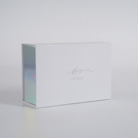 Caja de Regalo de Cartón Rígido Plegable con Solapa Magnética Holográfica Personalizada con Logotipo Promocional