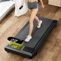 Tapis de marche vibrant 2 en 1 pliable, tapis de course électrique sous le bureau, moteur silencieux sans balais pour la maison, le bureau et la remise en forme