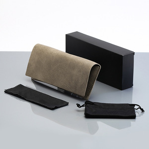 New PLAYMAX Sunglasses Soft <b>Case</b> Set with <b>Glasses</b> Box Leather Logo Storage Pouch Waterproof Fashionable Eyewear Kit PU - Product Image 5