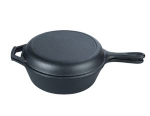 2 इन 1 लंबा हैंडल क्लासिक कास्ट आयरन डबल ओवन कास्ट आयरन ब्रेड लोफ पैन - Product Image 3