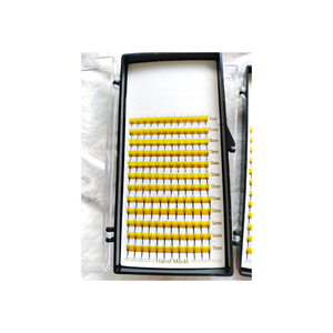 Alta calidad 5D etiqueta privada Salón uso belleza bandeja CC 15mm brillo oscuro pelo sintético extensiones hechas a mano fabricante de Vietnam - Product Image 4