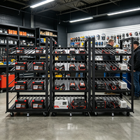 Support de batterie de voiture personnalisable Mingtang, présentoir de batterie automobile avec roulettes pour magasin de détail