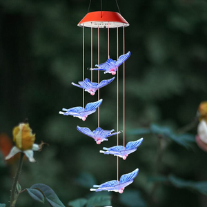 Đèn chuông gió chạy bằng năng lượng mặt trời khi một làn gió nhẹ thổi ánh sáng nhấp nháy và tiếng chuông phát ra rõ nét - Product Image 3