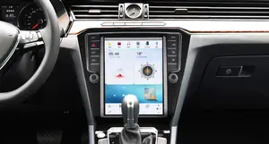 Tesla pemutar Multimedia mobil 4G, pemutar Multimedia mobil nirkabel Android 11 gaya radio mobil untuk VW Magotan 2017-2021