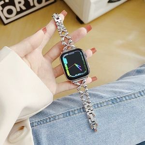 Bracelet de montre de luxe pour <span class=keywords><strong>Apple</strong></span> <span class=keywords><strong>Watch</strong></span>, bracelet pour femme, modèle tendance pour Iwatch S11 7 8 9, bracelet de remplacement - Product Image 4