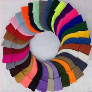For Men Women Men's Acrylic Cuff Beanie Slouchy Knit Cap Warm Winter <b>Hat</b> Promotion Gift - Product Image 1