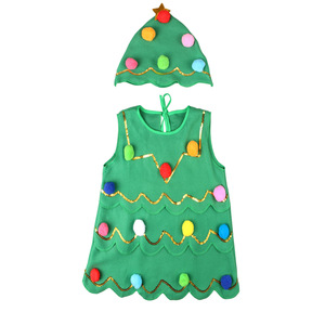 Conjunto de Disfraz de Árbol de Navidad para Niñas Starlight con Sombrero de Pana, Vestido de Fiesta de Navidad para Niñas Pequeñas - Product Image 4