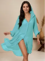 Nouvelle Robe de Plage Style Européen/American pour Femme, Cardigan à Motif Léopard, Cache-maillot de Bain, Protection Solaire