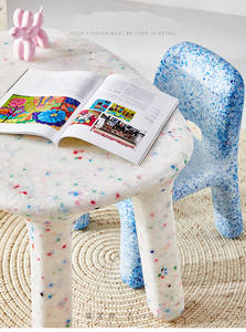 Mesa de plástico para niños, muebles de guardería, venta al por mayor - Product Image 5