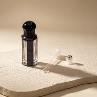 Bouteille en verre octogonale vide personnalisée avec logo pour huiles essentielles, parfums, Oud Attar, contenants d'huile parfumée – 3ml, 6ml, 12ml – Vente en gros
