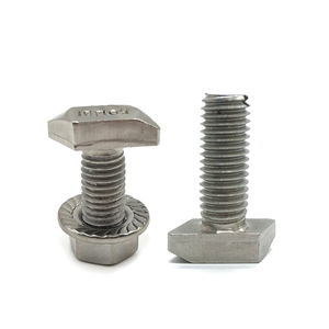 Boulon en T à tête <span class=keywords><strong>jambon</strong></span> haute résistance traité thermiquement Din 186 T pour luminaires Workholding - Product Image 5