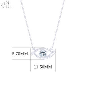 Collar con Colgante de Diamante Natural Sólido de 18K, Diseño Geométrico Exclusivo y Moderno, Joyería Fina - Product Image 3