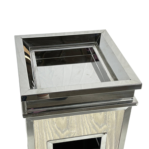 2025 nóng bán kim loại thùng rác container cho trạm tàu điện ngầm khu vực công cộng chất thải quản lý thép không gỉ ngoài trời Thùng rác có thể - Product Image 4