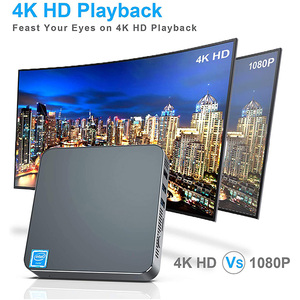 มินิพีซี AK7 Celeron N3350 <span class=keywords><strong>J3455</strong></span> N5105 พีซีขนาดเล็ก แรม 8GB Intel Celeron N5105 Windows 11 มินิพีซีไร้พัดลม - Product Image 4
