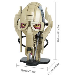 Bloques de Construcción de Plástico ABS de Partículas Pequeñas M-902, Modelo de Casco de Figura General, Juguete Educativo Creativo - Product Image 2