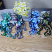 Grenzüberschreitende 3D-gedruckte mehrfarbige Affen-Kunsthandwerksfigur als Geschenk – Kreatives, bewegliches Tiermodell-Spielzeug von FUSEJOY