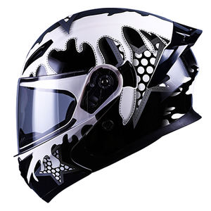 Cascos de <span class=keywords><strong>moto</strong></span> para hombre y mujer con Bluetooth, cascos de montar <span class=keywords><strong>Alien</strong></span> Venom para motociclistas - Product Image 4