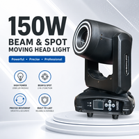 Projecteur LED Beam Spot 150W à tête mobile pour scène, contrôle DMX512, éclairage pour événements et clubs