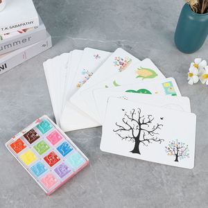 Nouveau bloc de papier à dessin 24 couleurs pour la perception des couleurs, <span class=keywords><strong>kit</strong></span> de <span class=keywords><strong>peinture</strong></span> au doigt DIY pour enfants - Product Image 2