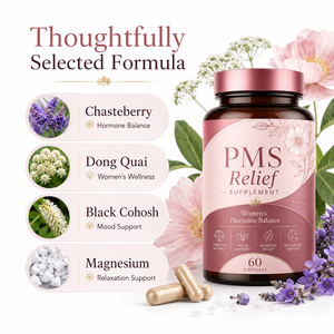 อาหารเสริมธรรมชาติสำหรับผู้หญิง ช่วยปรับสมดุลฮอร์โมน PMS วิตามินบี 6 สารสกัดจากผลชะเทียบีร์ ตงไคว 60 แคปซูล บรรเทาอาการอารมณ์แปร ท้องอืด และเสริมภูมิคุ้มกัน - Product Image 6