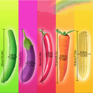 野菜セックスバイブレーターGスポットシミュレーションオナニー振動ディルドペニスプッシー女性用マッサージ - Product Image 6