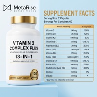 OEM Complexe de vitamines B 13-en-1 C D3 K2 Choline Inositol Soutien naturel du sommeil Énergie Immunité Soutien cutané Capsules pour adultes