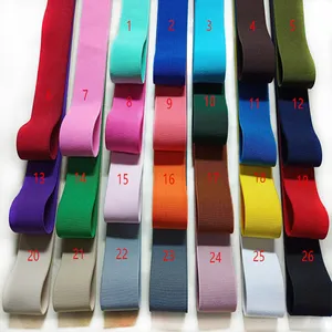 2.5cm 3cm 4cm 5cm 6cm solid plain nylon colorful elastic band wholesale for skirt trousers shoes pants