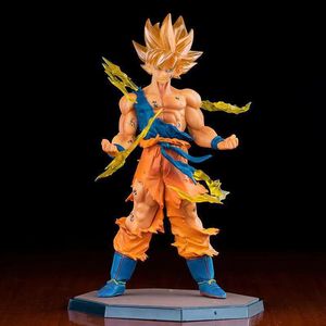 Venta al por mayor con envío directo: Figura de acción de PVC de Goku Flash, modelo <span class=keywords><strong>Super</strong></span> Saiyan, adorno para coche o escritorio, en stock. - Product Image 1