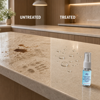 Essence liquide anti-taches pour pierre de qualité industrielle, formule modifiée invisible en céramique microcristalline nano, marque A1