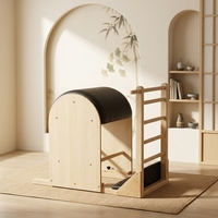 Barre d'équilibre réglable en chêne MJD W17 pour studio de Pilates, musculation, entraînement de yoga - Équipement d'exercice durable en bois pour adultes