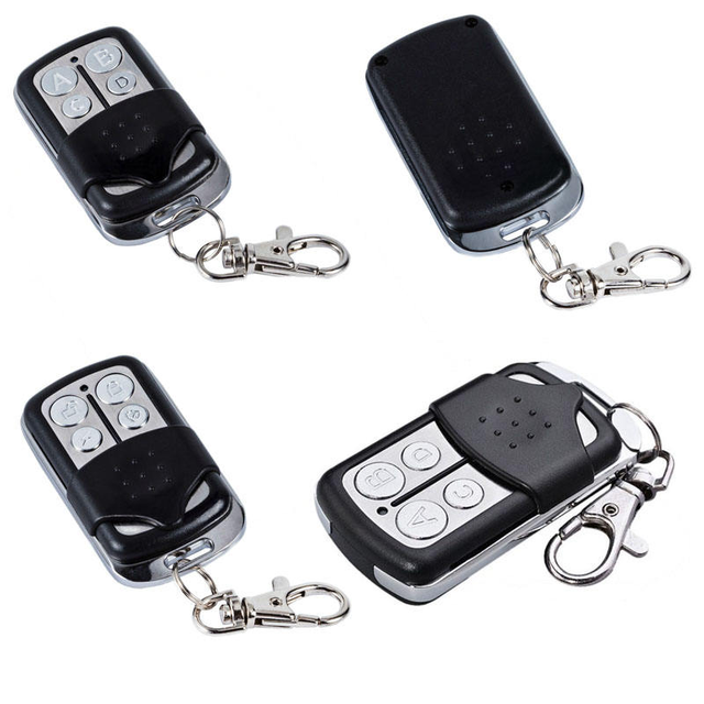 Universal Garage Gate Cloning Remote Control 433MHZ Remote Control Key Fob, Mini Code 4 Channel Universal Remote Control